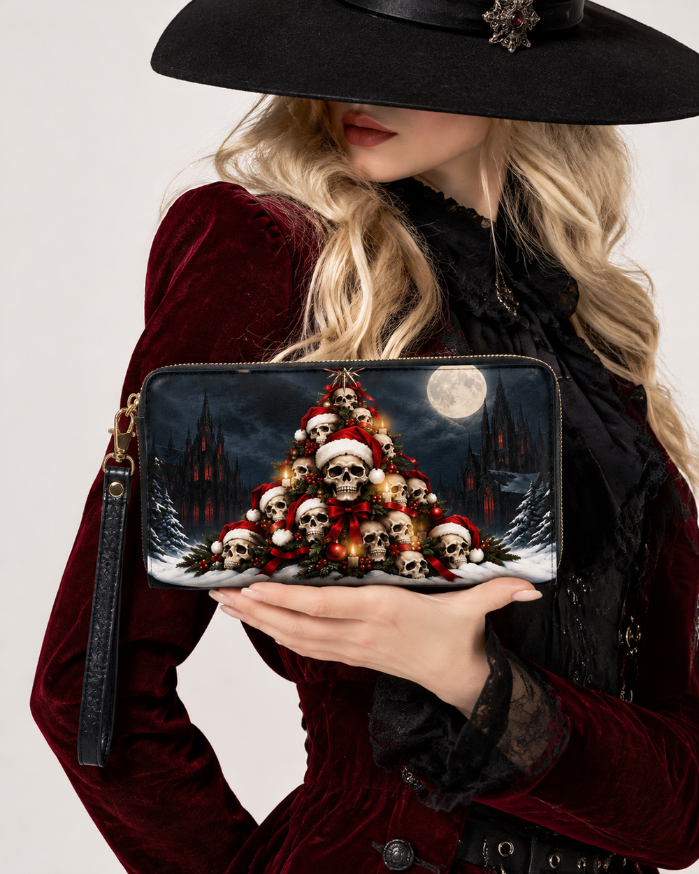Noir Rite Long Zip Wallet