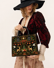 Aura Mark Leather Handbag