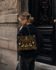 Aura Mark Leather Handbag