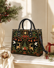 Aura Mark Leather Handbag