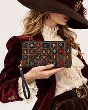 Arcane Grid Long Zip Wallet