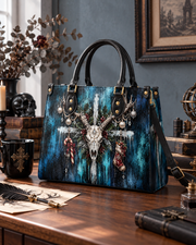 Frosted Antler Leather Handbag