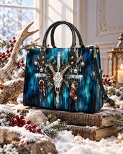 Frosted Antler Leather Handbag