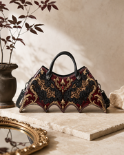 Crimson Filigree Bat Wing Bag