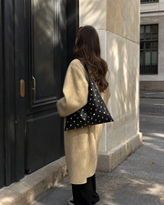 Dark Gilded V-Shape Sling Bag