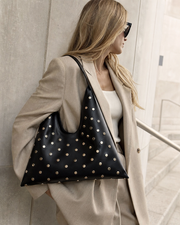 Dark Gilded V-Shape Sling Bag