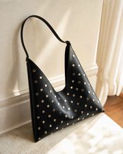 Dark Gilded V-Shape Sling Bag