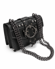 Dark Retro Studded Shoulder Bag