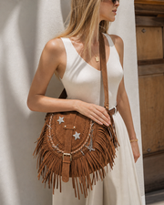 Boho Star Fringe Crossbody Bag