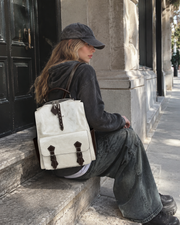 Retro Embossed Texture Daypack