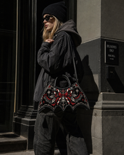 Ribbon Cane Bat Wing Bag