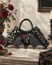 Obsidian Plume Bat Wing Bag
