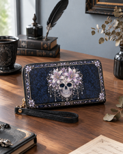 Lily Ossuary Long Zip Wallet