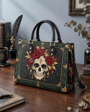 Osseous Rose Leather Handbag
