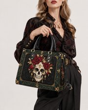 Osseous Rose Leather Handbag