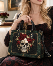 Osseous Rose Leather Handbag
