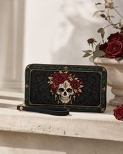 Osseous Rose Long Zip Wallet