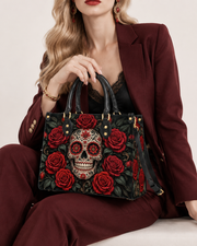 Sacred Bloom Leather Handbag