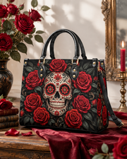 Sacred Bloom Leather Handbag