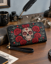 Sacred Bloom Long Zip Wallet