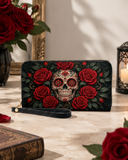 Sacred Bloom Long Zip Wallet