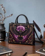 Raven Selenity Leather Handbag