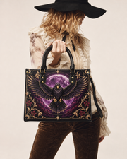 Raven Selenity Leather Handbag