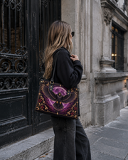 Raven Selenity Leather Handbag