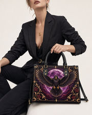 Raven Selenity Leather Handbag