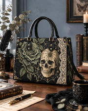 Rose Reticulum Leather Handbag