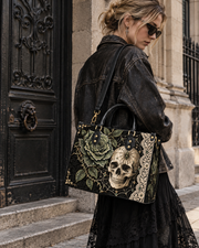 Rose Reticulum Leather Handbag