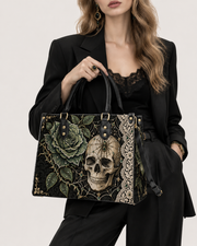 Rose Reticulum Leather Handbag