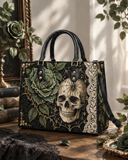 Rose Reticulum Leather Handbag