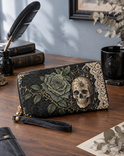 Rose Reticulum Long Zip Wallet