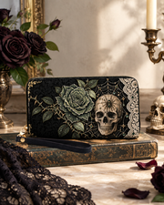 Rose Reticulum Long Zip Wallet