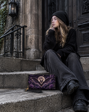 Violet Venom Long Zip Wallet
