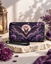 Violet Venom Long Zip Wallet
