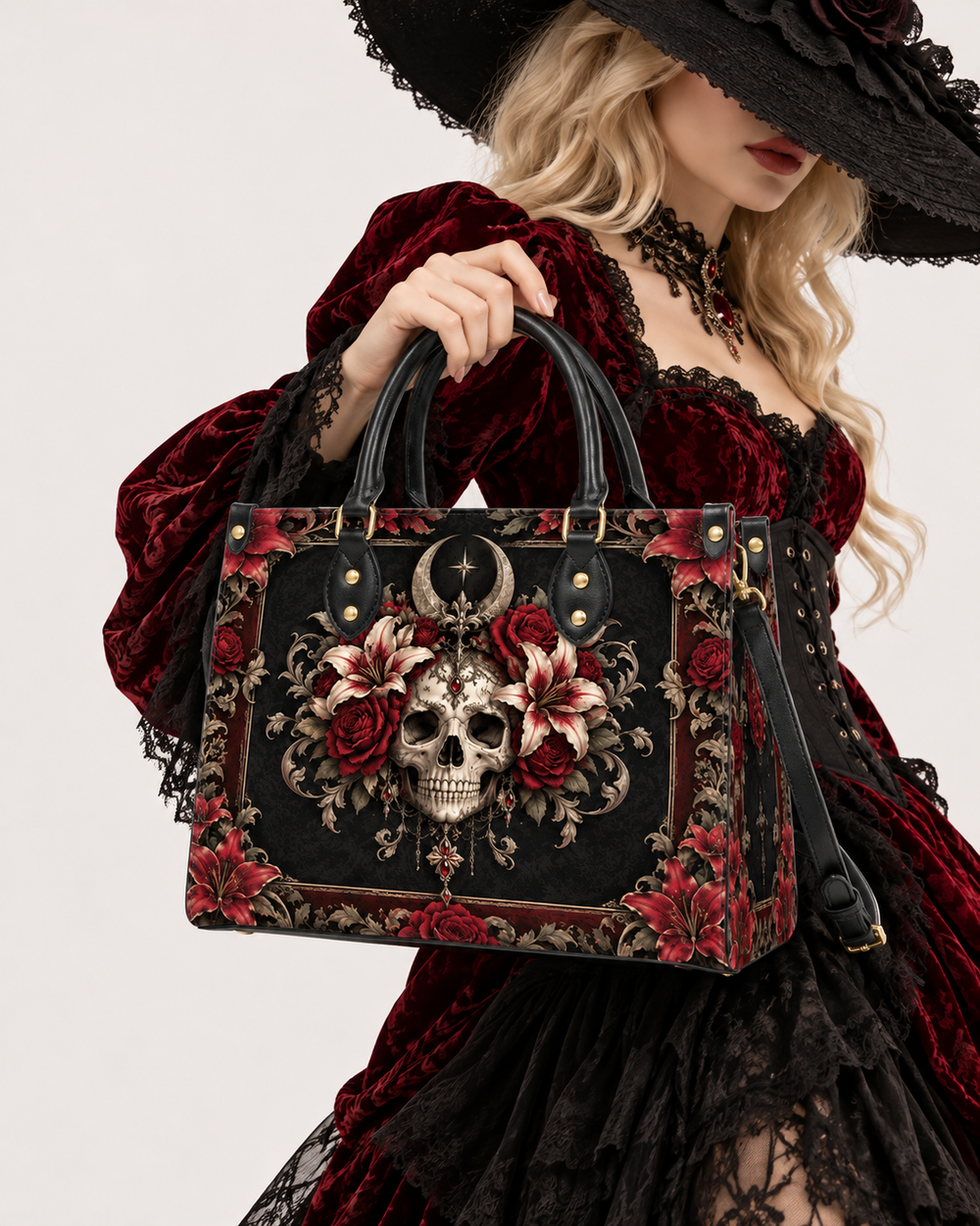 Eternal Bloom Leather Handbag