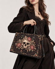 Lace Bone Leather Handbag
