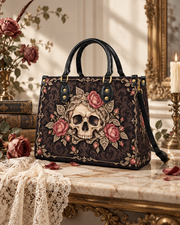 Lace Bone Leather Handbag