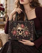 Lace Bone Leather Handbag