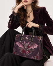 Wing Grimoire Leather Handbag