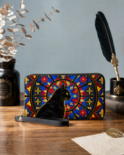 Felis Vitrum Long Zip Wallet