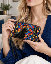 Felis Vitrum Long Zip Wallet