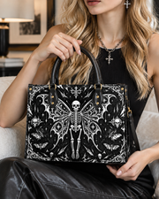 Twilight Plume Leather Handbag