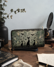 Nocturne Feline Long Zip Wallet