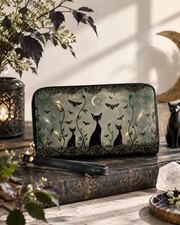 Nocturne Feline Long Zip Wallet