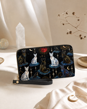 Crimson Moon Long Zip Wallet