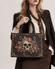 Lace Bone Leather Handbag