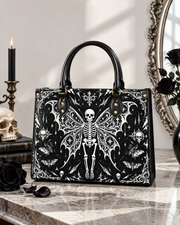 Twilight Plume Leather Handbag